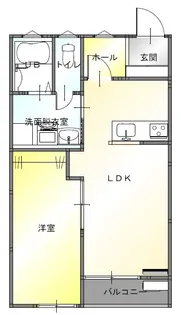 ラフォンテA【1階】の間取り