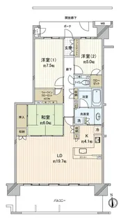 グランレジデンスI【6階】の間取り