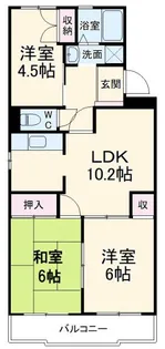 グリーンパーク天野【2階】の間取り