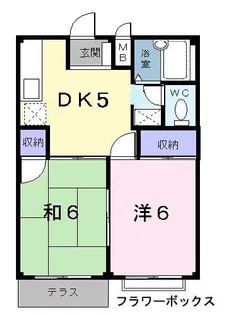 エルディム今林【1階】の間取り