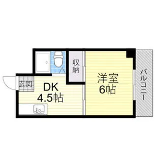 ラパンジール大国3【8階】の間取り