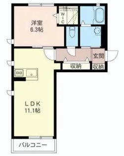 パルティール【2階】の間取り