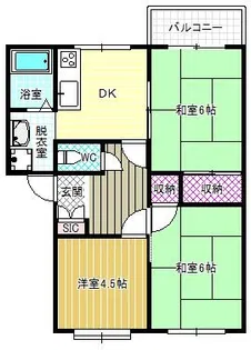 アイビースクエア【2階】の間取り