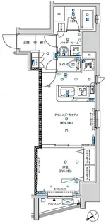 フェルクルール上野駅前【10階】の間取り
