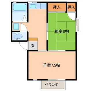 カルムメゾン【2階】の間取り