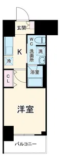 エルプレイス江坂II【7階】の間取り