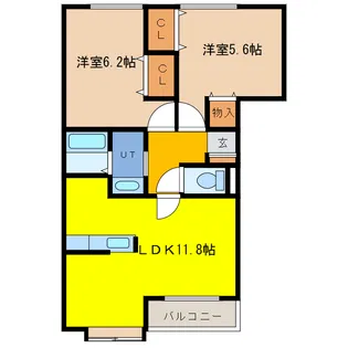 セリーヌIII【3階】の間取り