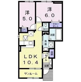 サンプレッソ【1階】の間取り