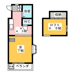 サンライトパストラルA棟【1階】の間取り