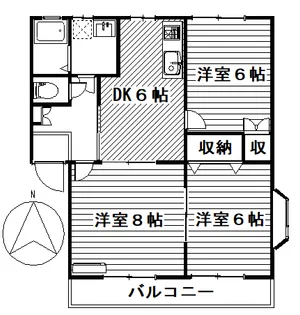 スワンC【2階】の間取り