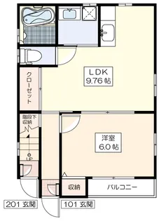 ノアン【1階】の間取り