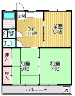 GKハイツ【2階】の間取り