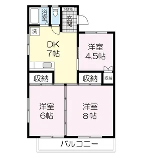平成ハイツ日野【2階】の間取り
