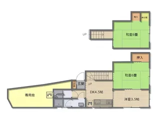 広島県広島市西区己斐中2【一戸建】の間取り