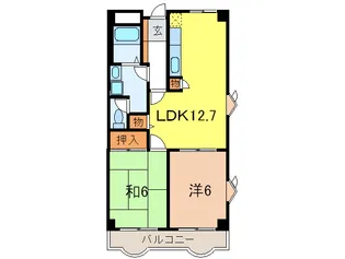 フォルチューナ芦屋【2階】の間取り