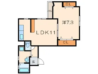 GRAN DUKE金山【3階】の間取り