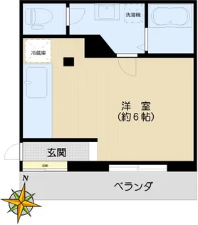 白百合荘【1階】の間取り
