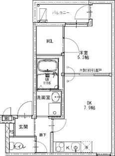 WISHパレス【1階】の間取り
