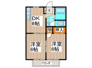 ビラ-ジュイ-ストヒルズ【1階】の間取り