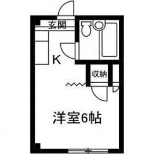 1Kの間取り画像