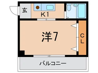 高羽レディースMレインボウ【1階】の間取り