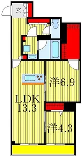 シャーメゾンサウス【4階】の間取り
