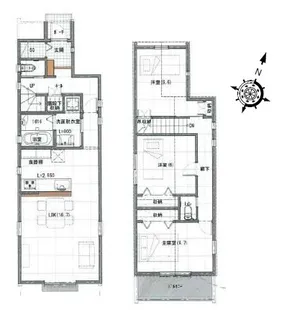 東京都杉並区善福寺3【一戸建】の間取り
