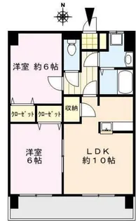 福岡県久留米市津福今町【マンション】の間取り