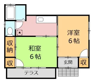 栃木県栃木市岩舟町静【一戸建】の間取り