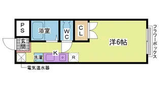 エステートピア ドミトリーI【1階】の間取り