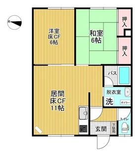 メゾンドフジイ【2階】の間取り