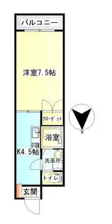 ライフフィールドマンション【2階】の間取り