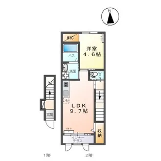 エスポアメゾンM【2階】の間取り