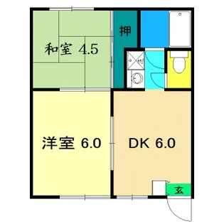 愛宕ハイツ (愛宕町4)【1階】の間取り