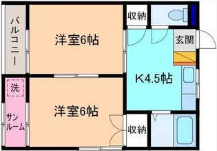 ハウスストリームII【1階】の間取り