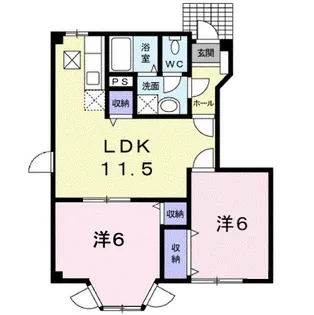 広島県福山市瀬戸町大字地頭分【アパート】の間取り