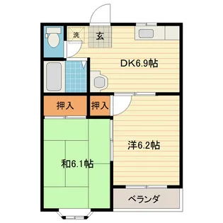 ラ・メール新庄【2階】の間取り