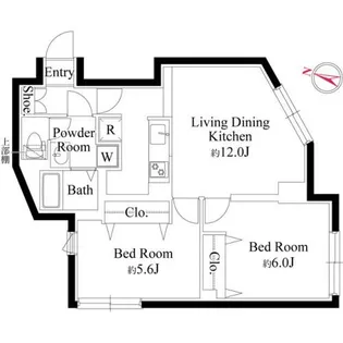 グランパセオ祐天寺イースト【1階】の間取り