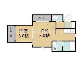 熊本県熊本市西区横手2【アパート】の間取り