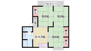 ハイネス北平野 B棟【2階】の間取り