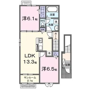 LUXOR G IV【2階】の間取り