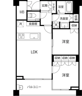 フィールド川和【3階】の間取り