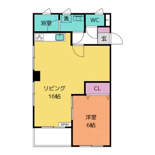 コーポかよ【1階】の間取り