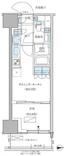 パークアクシス品川天王洲アイル【1階】の間取り