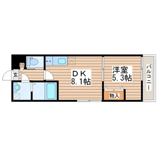 クレール【3階】の間取り