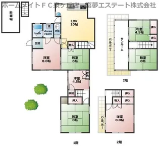 大阪府堺市南区竹城台3【一戸建】の間取り