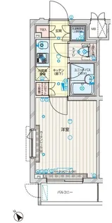 ルーブル武蔵中原【1階】の間取り