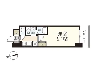 S-RESIDENCE広島駅clarity【2階】の間取り