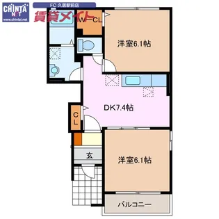 カーサ セレーナ【1階】の間取り
