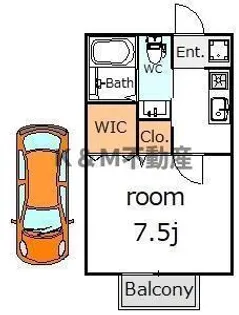 ティアラKーIII【1階】の間取り